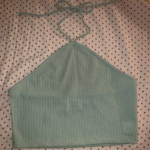 Princess Polly Top | Mint Halter Crop top